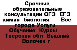 Срочные образовательные консультации ОГЭ, ЕГЭ химия, биология!!! - Все города Услуги » Обучение. Курсы   . Тверская обл.,Вышний Волочек г.